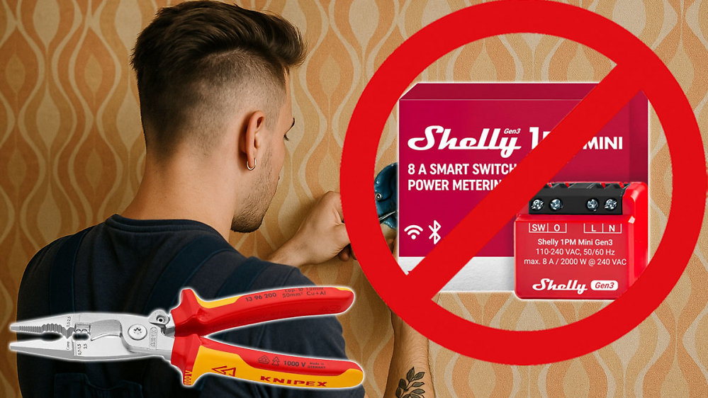 Nichts für Amateure: Amazon reicht smartes Shelly-Relais günstig wie lange nicht - misst, schaltet, Einbau in Baldachin und Schalter