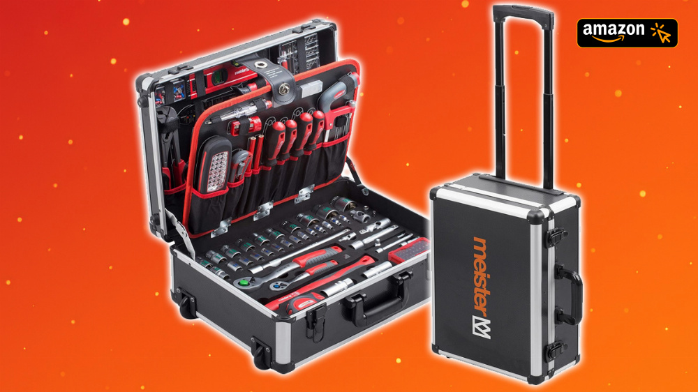 Makita und Einhell geschlagen! 156-teiliger Meister Werkzeugtrolley fliegt günstig wie nie in diesem Jahr bei Amazon raus 
