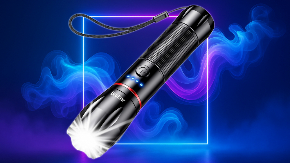 Preis fällt, Nachfrage explodiert: Blukar Taschenlampe mit USB-C Akku jetzt für 8,99 Euro befristet