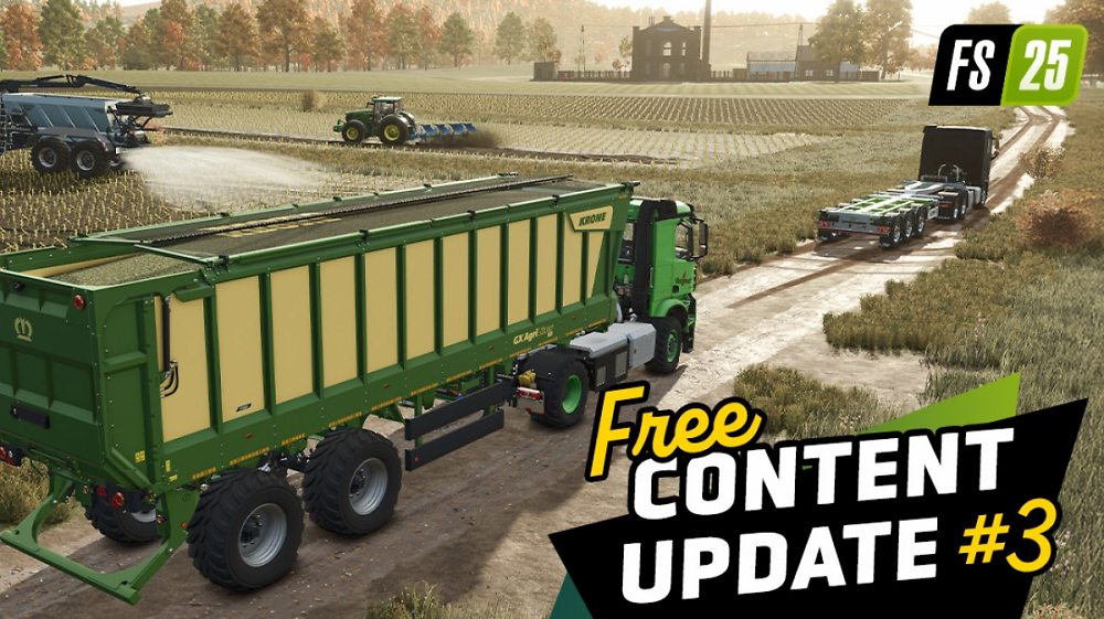 LS25: Content-Update 3 mit kostenlosen Maschinen und Frame Generation
