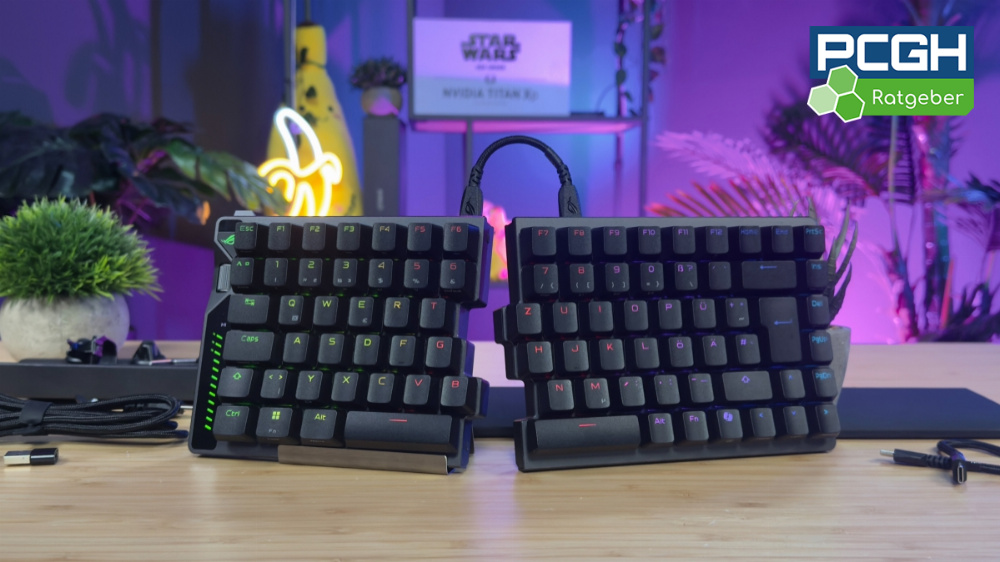 Asus ROG Falcata im Test: Luxuspreis der edlen, ergonomischen Split-Tastatur gerechtfertigt?