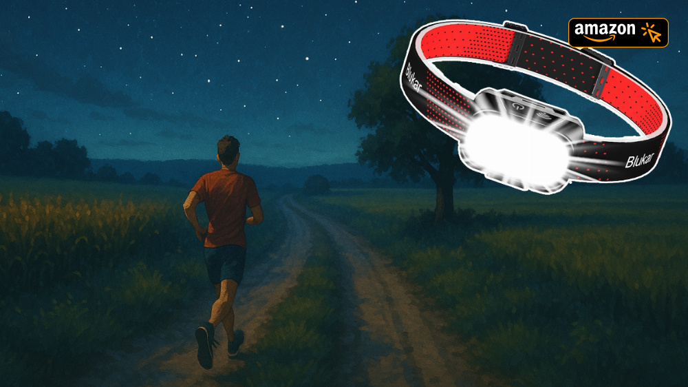 Viele Leuchtmodi, geringes Gewicht und wasserfest: Stirnlampe bei Amazon für rund 10 €