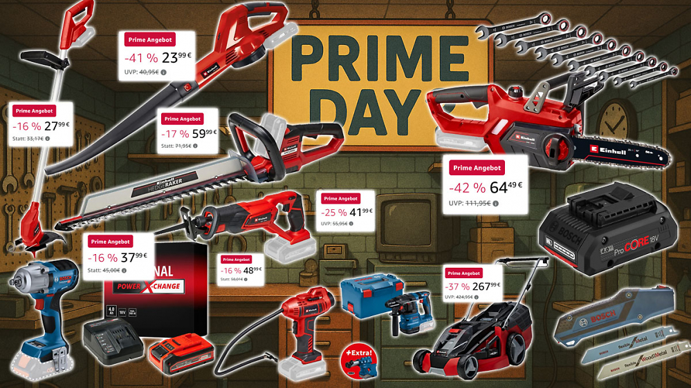 Am Prime Day verputzt Amazon Bosch Pro &amp; Einhell ab 11 €: 18V-Akku, Mini-Säge, Kettensäge, Akkuschrauber, Ratschenschlüssel uvm. (2)