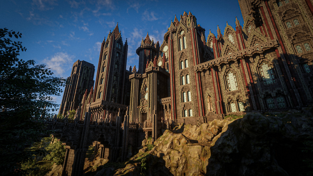 Halloween bei Enshrouded: Keen Games feiert Draculas Schloss aus der Community