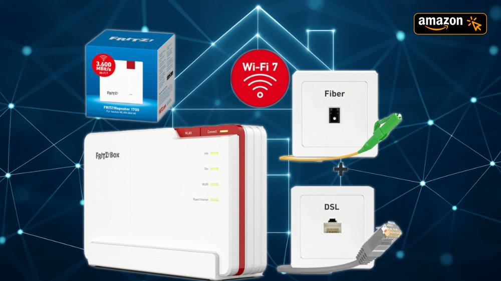 Zum Amazon Prime Day: Wo gibt's die Fritzbox 5690 Pro & FritzRepeater jetzt zum Bestpreis?