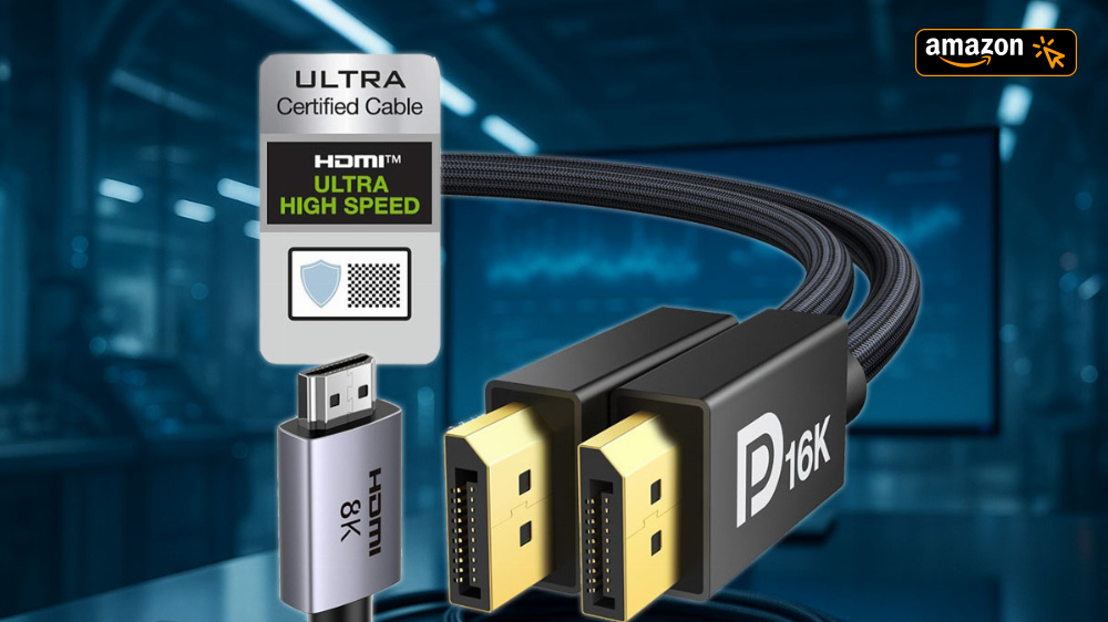 Für 8K-UHD mit Displayport oder HDMI | Zertifizierte Kabel jetzt ab 4,67 €/m 