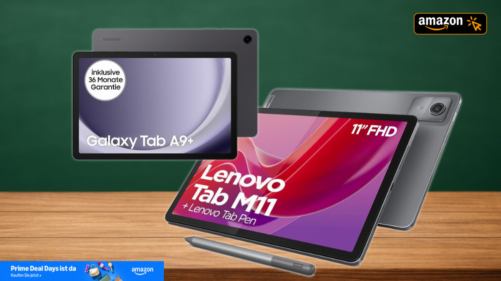 Samsung Galaxy Tab A9+ oder Lenovo Tab M11? Diese Prime-Day-Tablets lohnen sich
