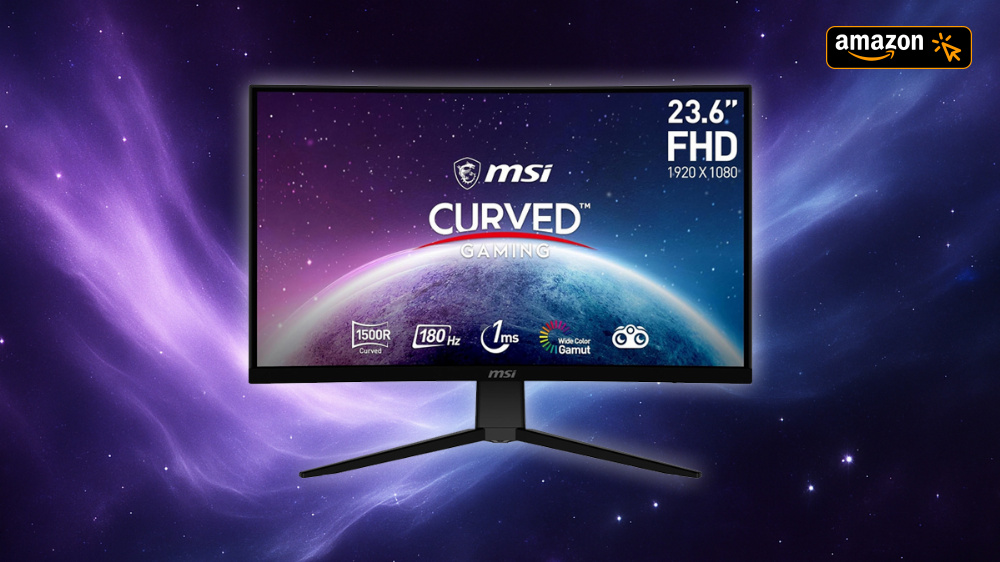 Curved-Gaming-Monitor mit 180 Hz und 1 ms: Bei Amazon für keine 90 Euro