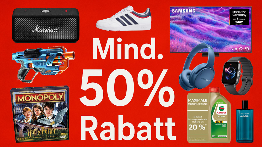 Prime Day der halben Preise: 50 Super-Deals mit mind. 50% Rabatt bei Amazon (Update)