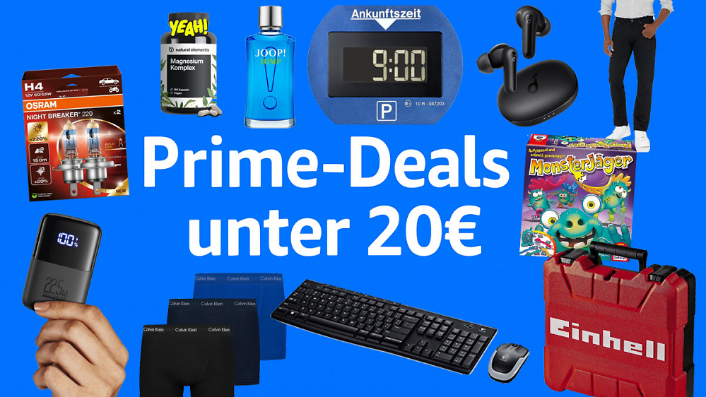 Prime Day zum Mitnehmen: 40 starke Deal-Highlights, die kurz keine 20 Euro kosten (Update)