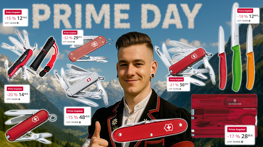 Nicht nur China-Taschenmesser ab 13 €: Am Prime Day fliegt auch Victorinox aus dem Lager