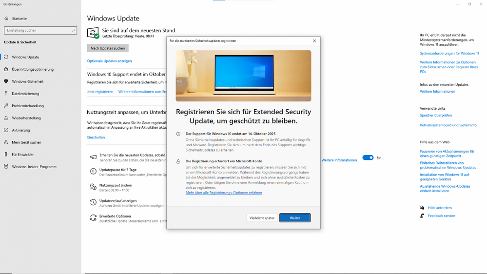 Windows 10: Europäische Nutzer klagen über Probleme und Fehler mit ESU