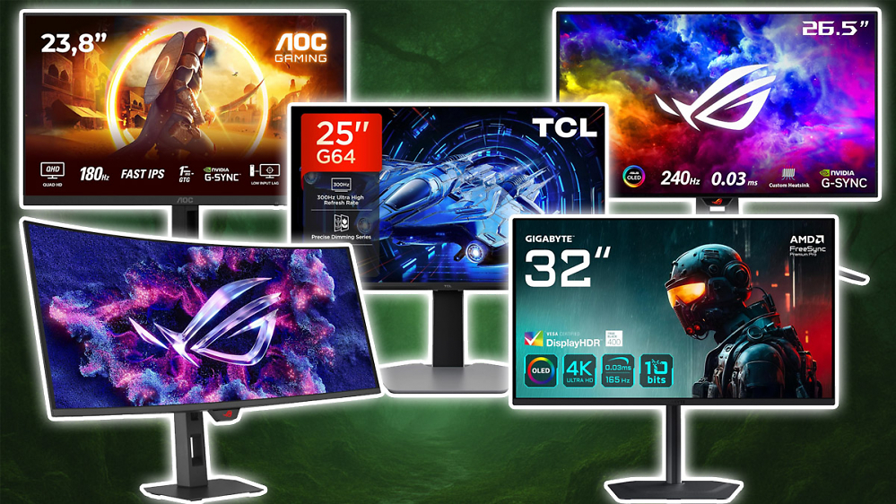 Amazon Black Friday: Rekordpreise für Gaming-Monitore wie 4K-OLED, WQHD-IPS etc.