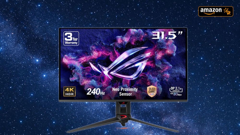UHD, 240 Hz, Displayport 2.1a | Amazon wirft Asus-OLED-Monitor zum Tiefstpreis raus