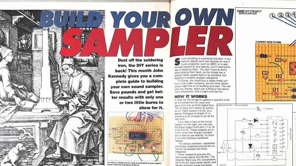 DIY-Sampler: Rätsel um die DIY-Amiga-Sound-Sampler-Schaltung wurde 32 Jahre später gelöst