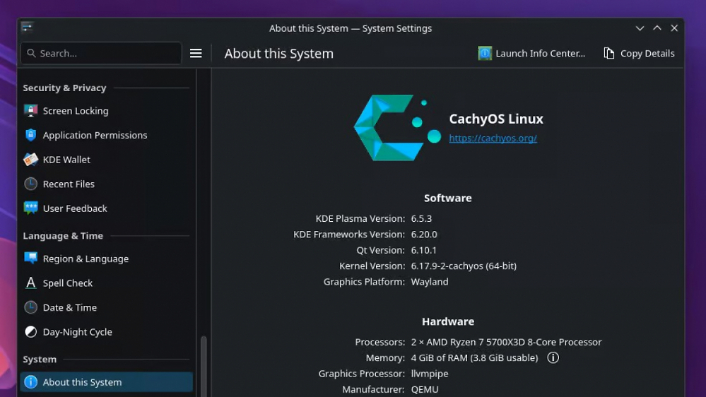 CachyOS: Neues Release mit Linux 6.17 und KDE Plasma 6.5.3