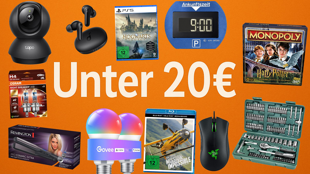 Black Friday 2025 zum Mitnehmen: Die 40 besten Amazon-Deals unter 20 Euro - Rabatte bis 66% (Update)