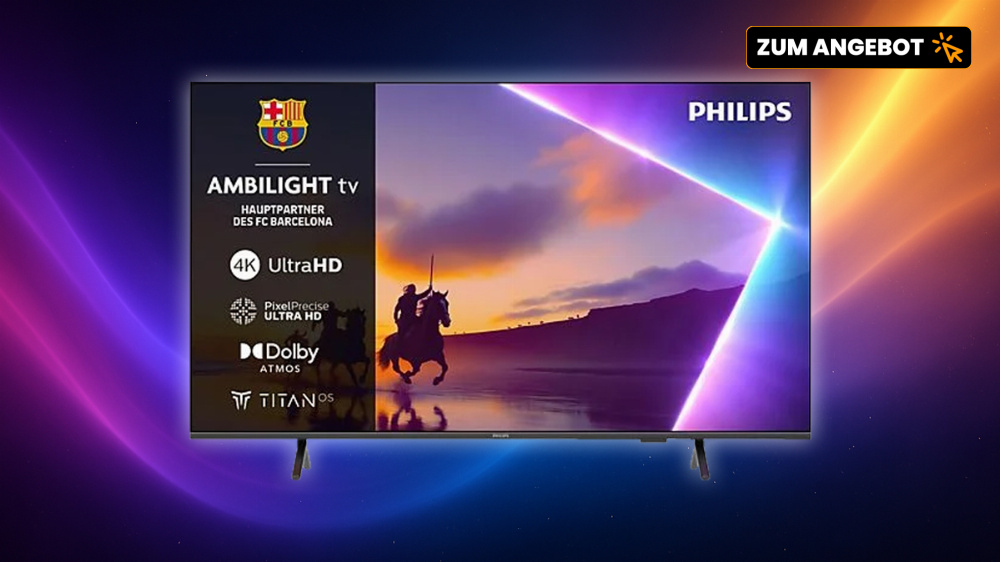 Ambilight-Fernseher bei MediaMarkt: Mit 430 Euro Rabatt und kostenlosem Disney+