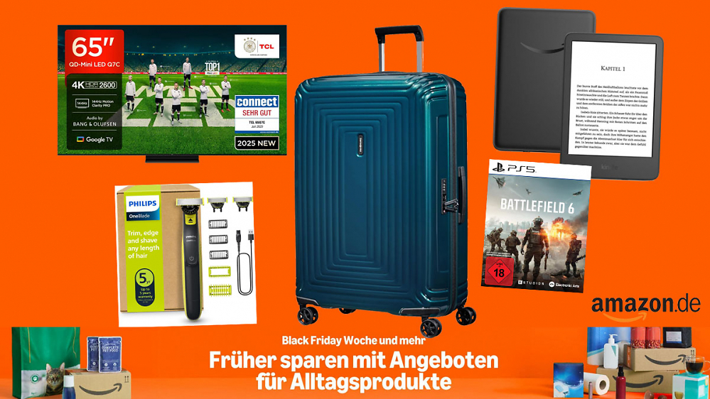 Früher Black Friday Deal bei Amazon: Samsonite Hartschalen-Rollkoffer mit 133€ Rabatt