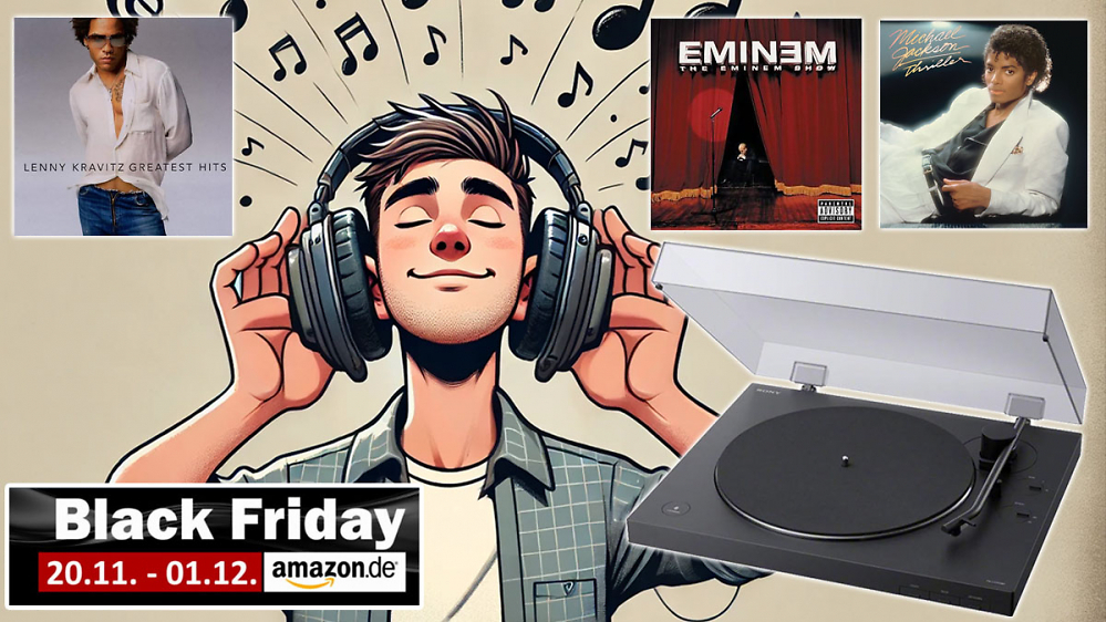 Kurze Zeit haut Amazon raus: Sony Plattenspieler mit Bluetooth - Lenny Kravitz, Eminem, Jackson gleich mit