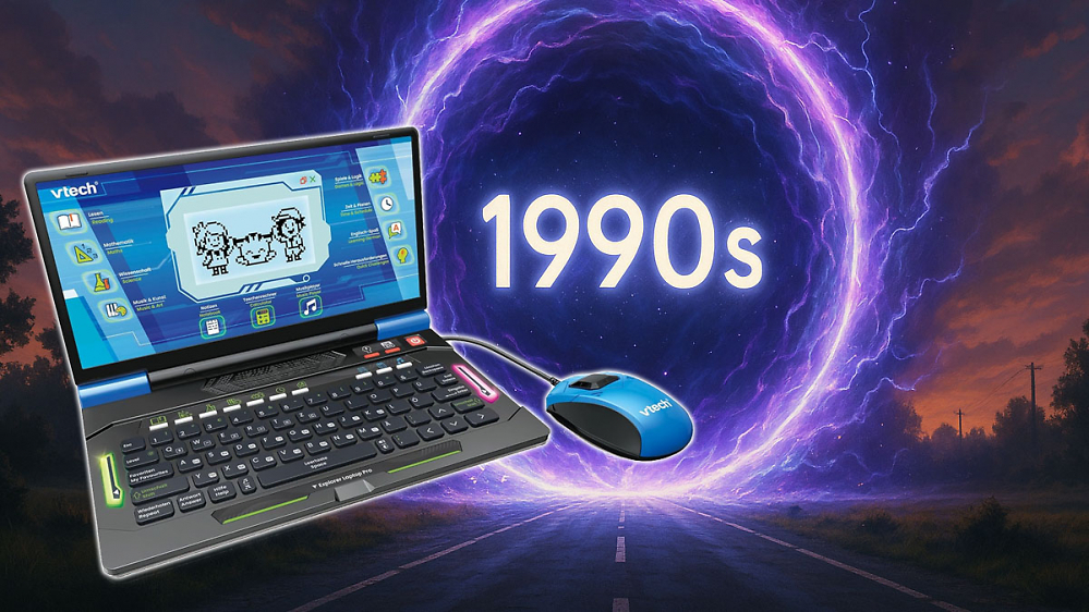 Rücksturz in die 90er, wäre nicht das RGB-Licht: VTech Lerncomputer bei Amazon nie billiger