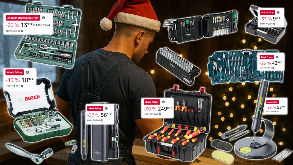 Ab 10 € fegt Amazon raus: Wera-Bits, Werkzeugkoffer von Wiha, Lötkolben mit Akku, Ratschen und mehr