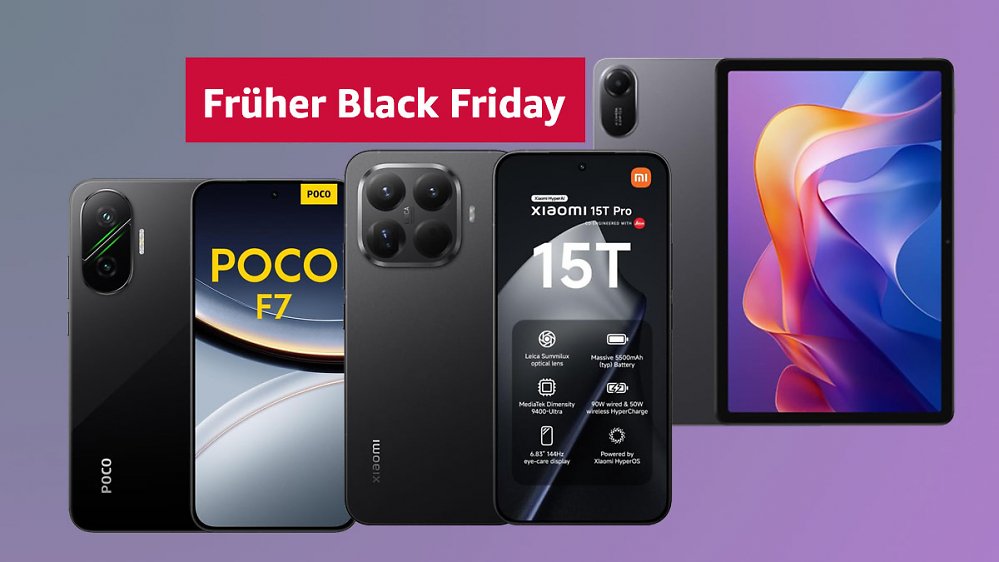 Amazon haut beim Black Friday Xiaomi raus: Smartphones, Tablets, E-Scooter, Fernseher & Co. ab 37€