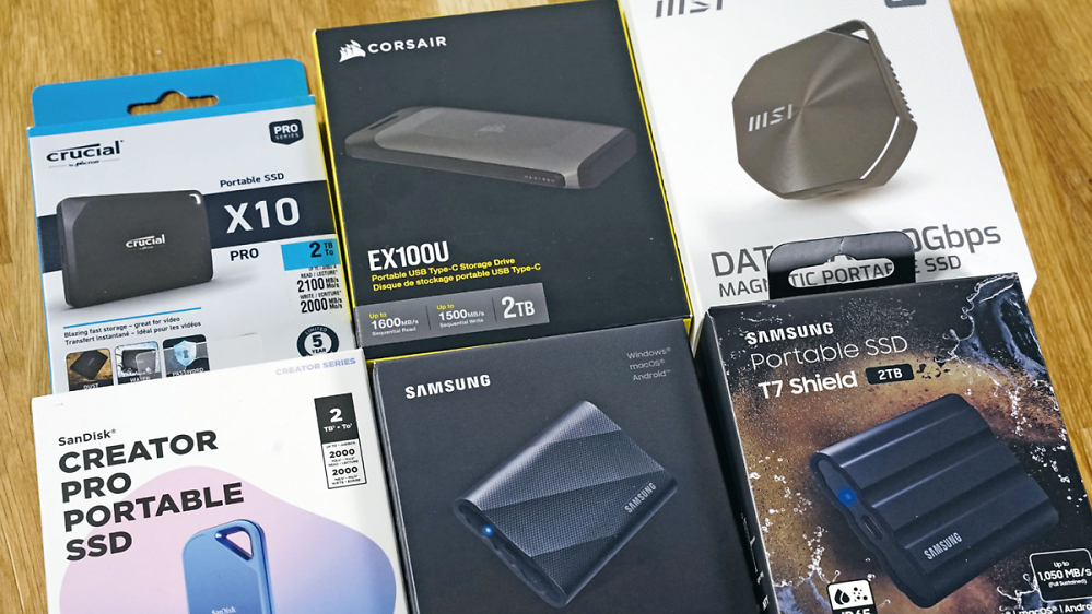  Acht externe SSDs im Test: Samsung, Crucial, Sandisk und mehr