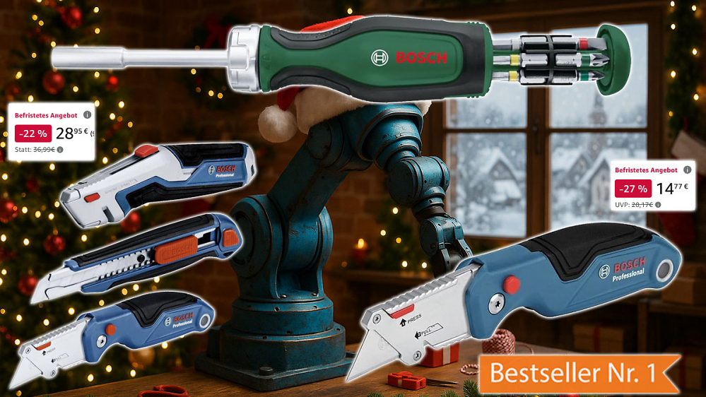 3 zum Preis von 2: Amazon säbelt Cuttermesser von Bosch Profesional aus dem Lager