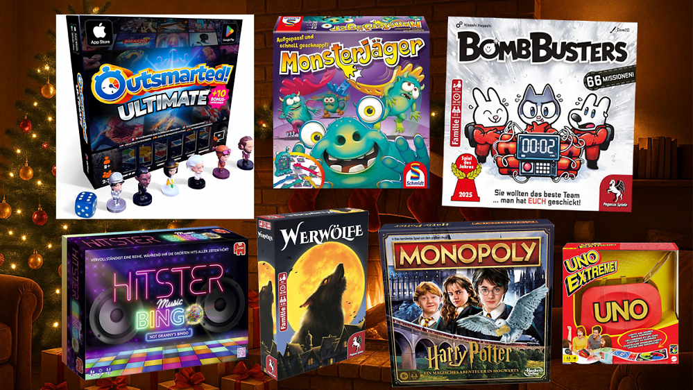 Rechtzeitig vor Weihnachten: Amazon verramscht Spiele - Monopoly, Outsmarted, Uno, Hitster, Werwölfe, Spiel des Jahres uvm.