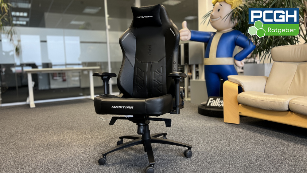 DX Racer Martian Pro im Test: Elektrischer Gaming-Stuhl mit Sitzheizung und Rückenmassage
