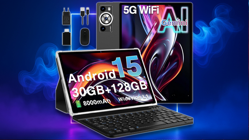 99-Euro-Tablet sorgt für Wirbel: Android 15, Tastatur und Zubehör - Schnäppchen oder Datenblatt-Fantasie?