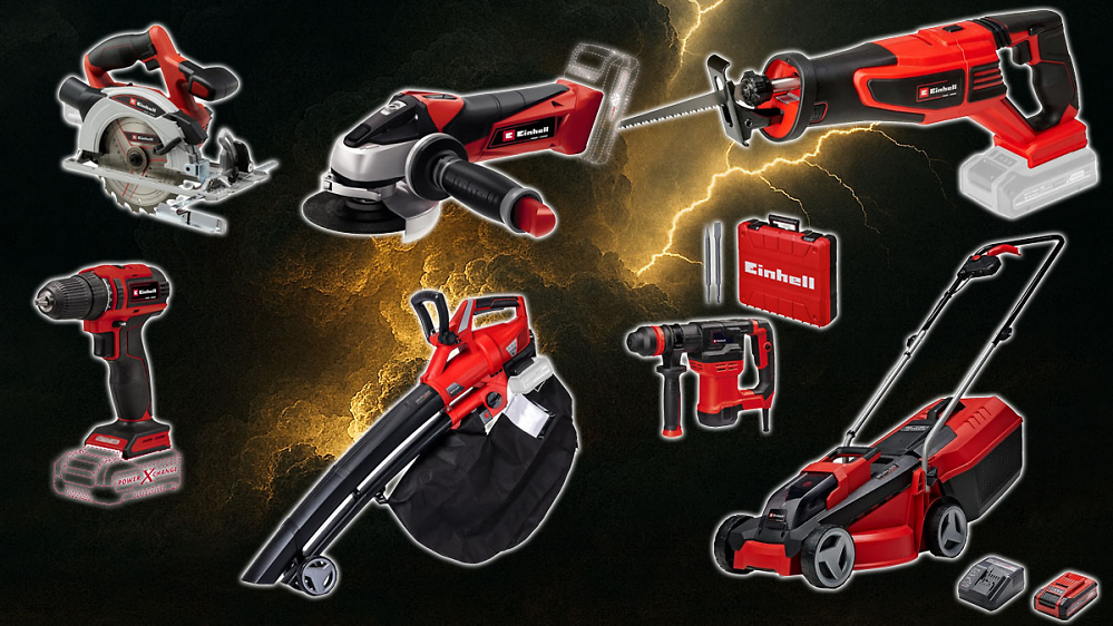 Nun neue Deals - Amazon boxte Einhell raus: Laubbläser, Kreissäge, Rasenmäher, 18V-Säge, Winkelschleifer 