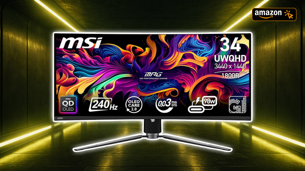 Rekordpreis von der Insel: MSI-Gaming-Monitor (21:9-OLED) bei Amazon im Abverkauf