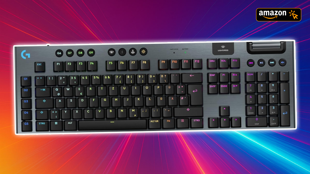 Logitech G915 X Lightspeed: Kabellose Low-Profile-Tastatur fällt auf neuen Tiefstpreis