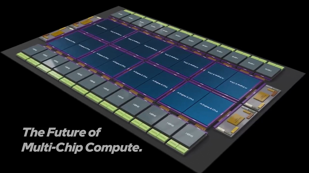 Gigantisches Intel-Konzept: 16 Rechenchips, 8 SRAM-Caches und eine Unmenge Speicher