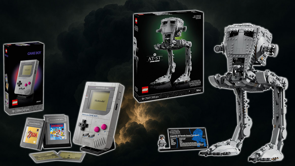 Nie billiger klemmte Amazon raus: AT-ST aus Star Wars und Lego Game Boy mit 2 Spielen