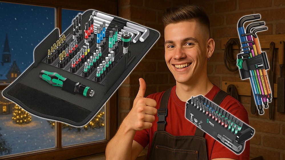 Bei Amazon nun klar billiger als anderswo: 52-teiliges Bit-Set von Wera mit Kraftform-Griff