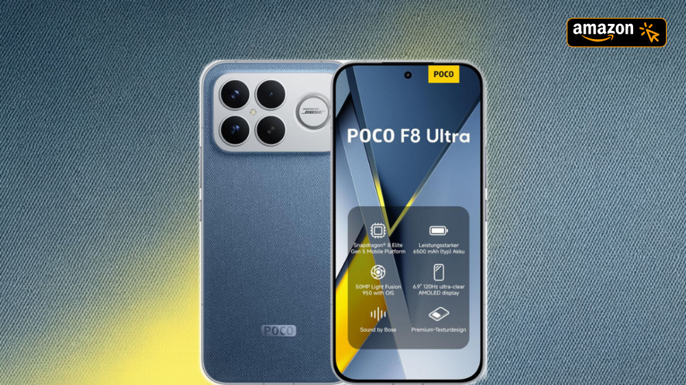 In 38 Min. vollgeladen: Nach dem Black Friday gibt's das Xiaomi Poco F8 mit Snapdragon 8 Elite G5 und Bose-Sound günstig wie nie