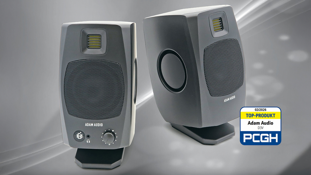  Adam Audio D3V im Test: Studio-Sound für den Gaming-Schreibtisch?