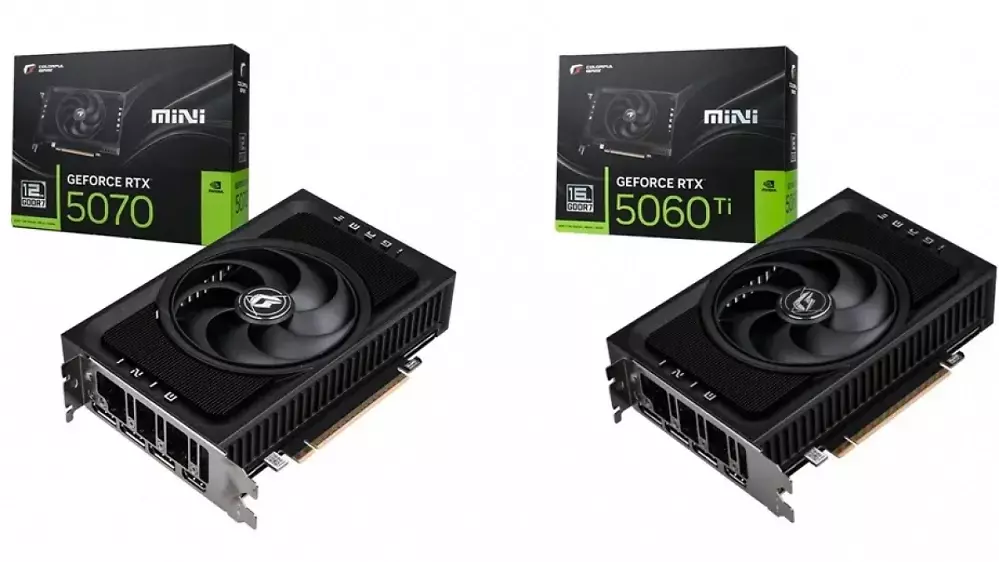 Geforce RTX 5070 & 5060 Ti: Mini-ITX-Winzlinge von Colorful