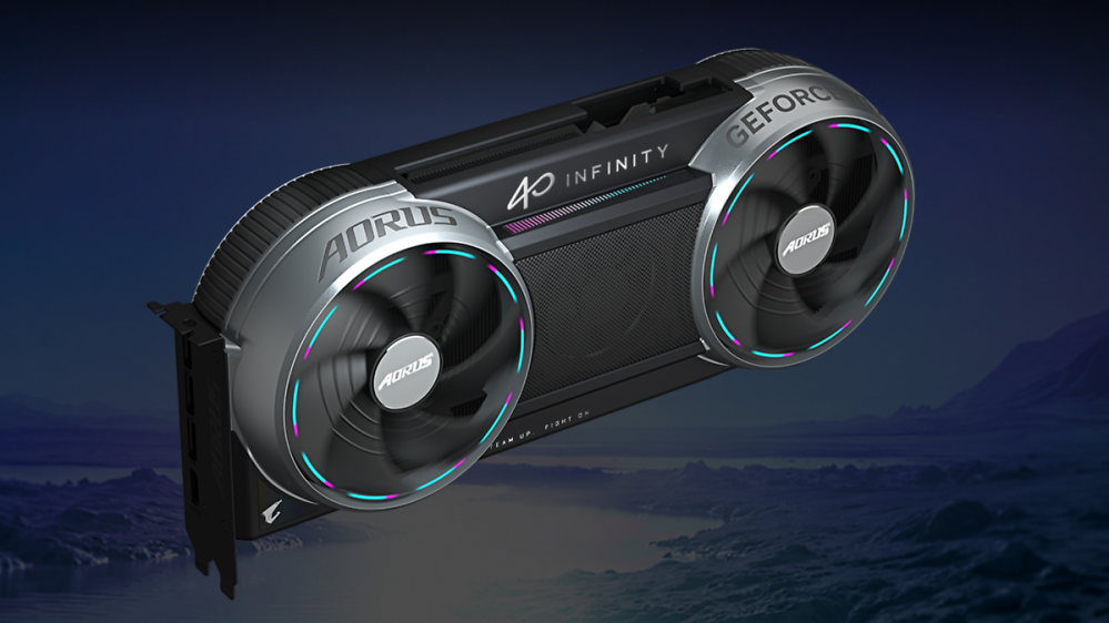Gigabyte Aorus Geforce RTX 5090 Infinity: XXL-Kühler auf dem PCB der Founders Edition 