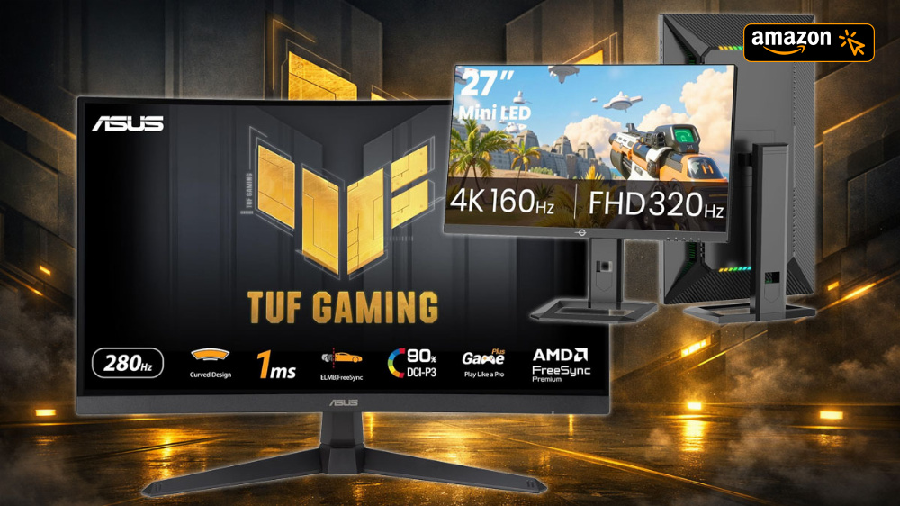 Nie günstiger: Amazon wirft 280-Hz-Monitor von Asus für unter 140 Euro und Mini-LED-4K-Monitor raus