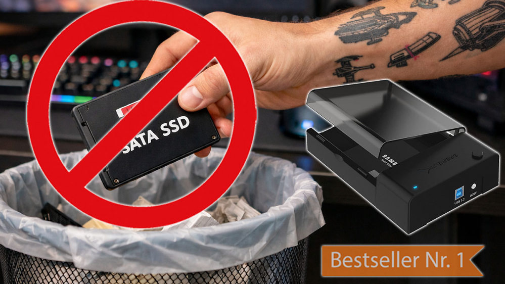 Speicherkrise? Ein Dock plus SSDs tun's auch: Amazons Nr. 1 verkauft sich tausendfach