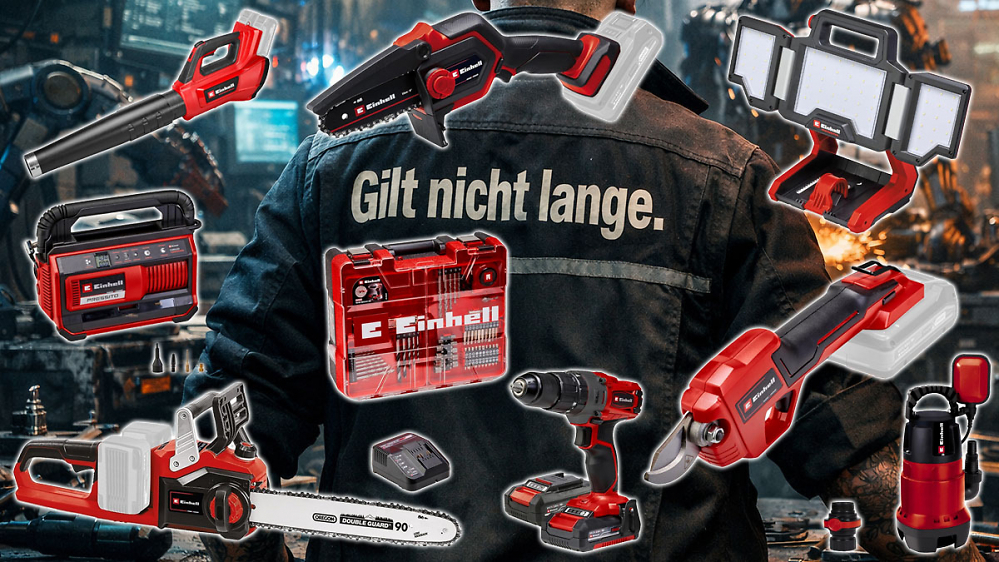 Amazon fegt befristet Einhell raus: 18V Astsäge, 36V Kettensäge, Schlagschrauber u.v.m.