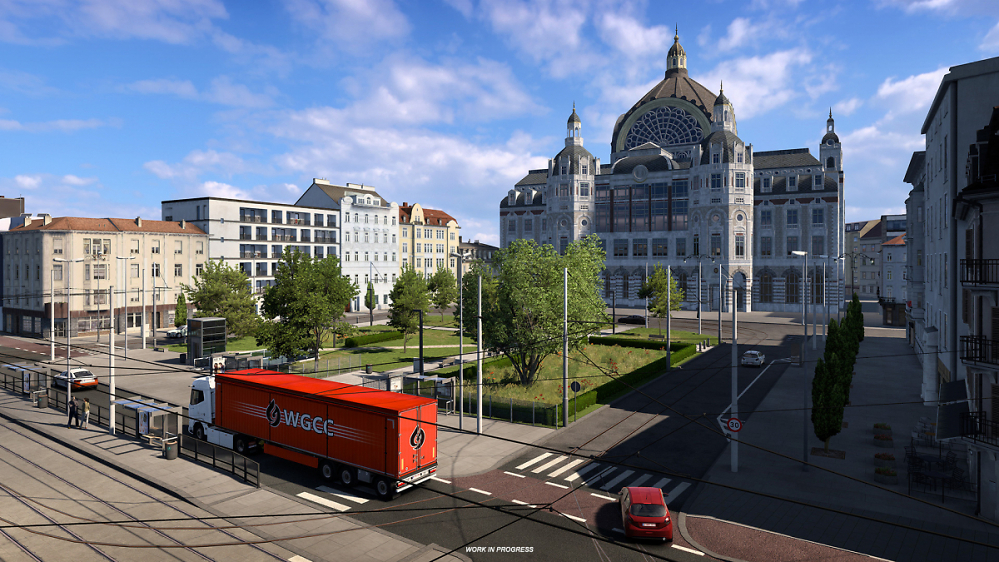 Euro Truck Simulator 2: SCS Software zeigt mit Antwerpen eine neue Stadt