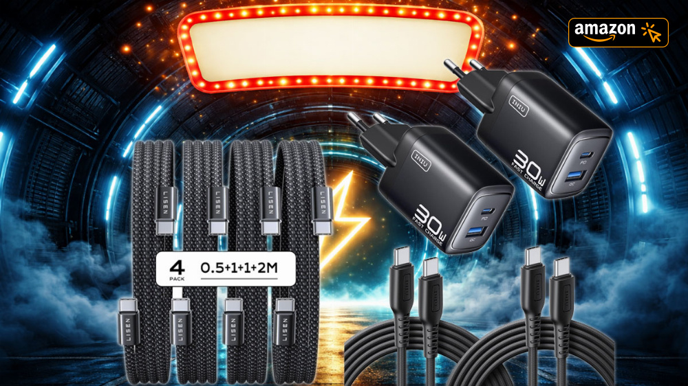 Nur 1,66€ pro USB-Schnellladekabel, 2 Netzteile zum Preis von 1 - Amazon wirft Bestseller-USB-C-Sets raus