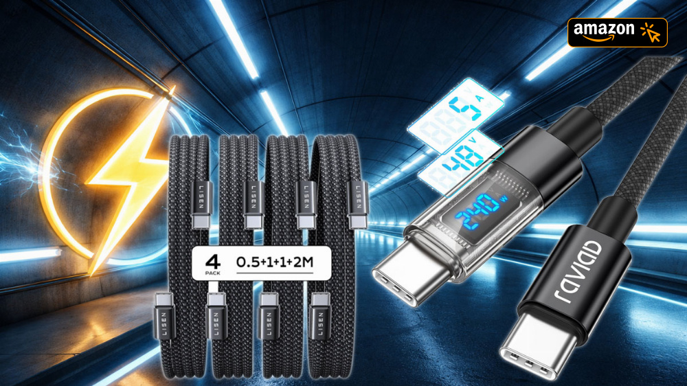 Nur 1,66€ pro Kabel - Amazon schmeißt für kurze Zeit USB-C-Ladekabel-Set raus 
