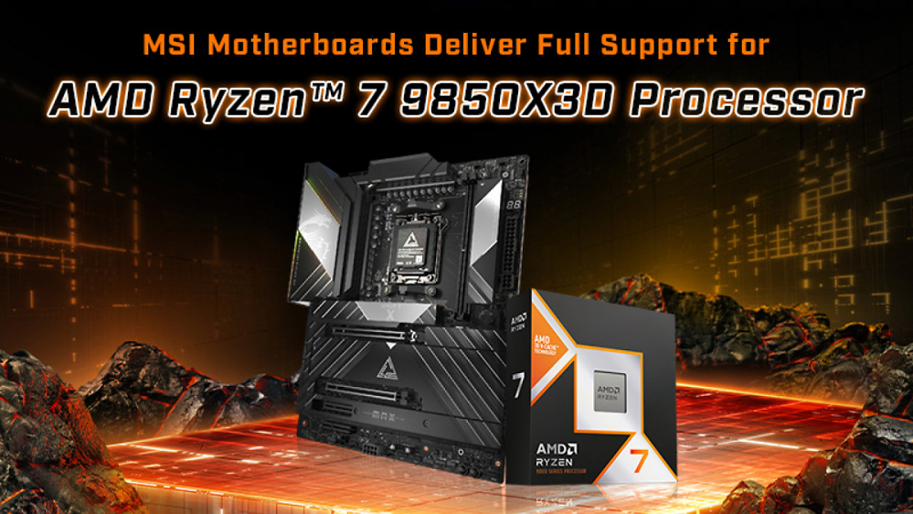 Ryzen 7 9850X3D: MSI stellt spezielles UEFI in Aussicht