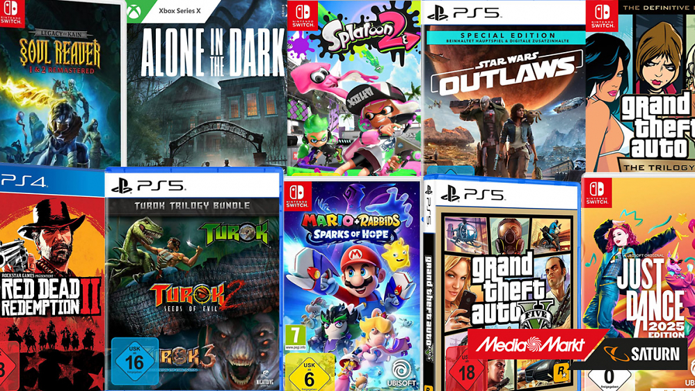 Media Markt läutet das Spielejahr 2026 ein: 3 Games für 49 Euro - PS5, Switch, Xbox, PS4